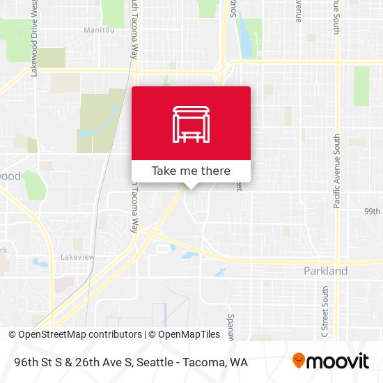 96th St S & 26th Ave S map