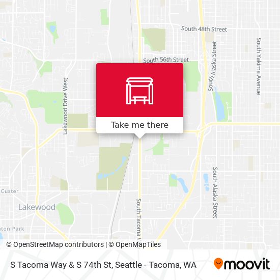 Mapa de S Tacoma Way & S 74th St