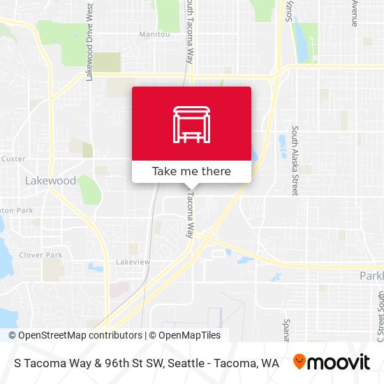 Mapa de S Tacoma Way & 96th St SW