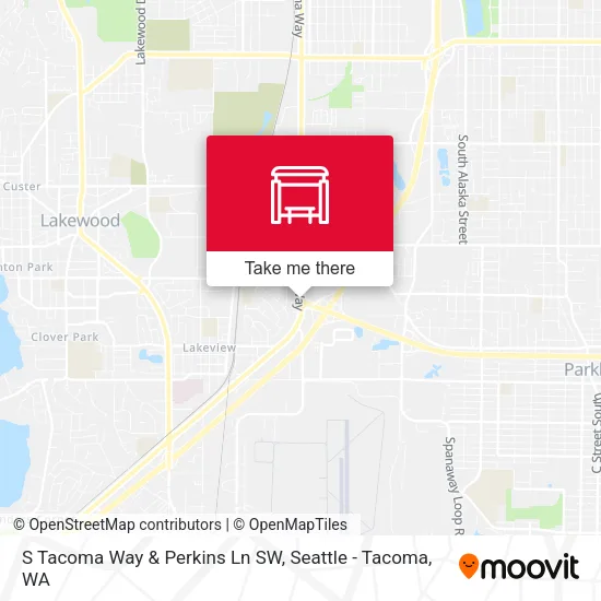 Mapa de S Tacoma Way & Perkins Ln SW