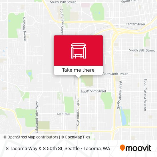 Mapa de S Tacoma Way & S 50th St