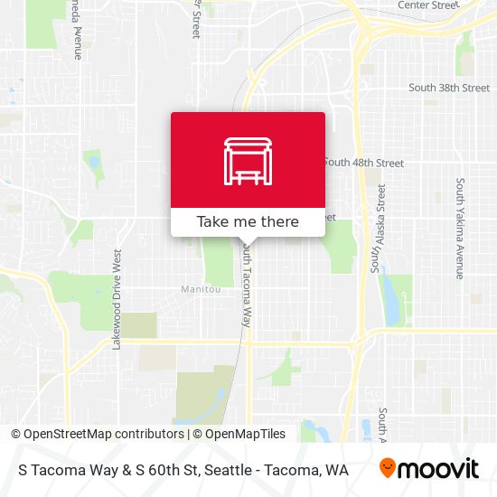 Mapa de S Tacoma Way & S 60th St