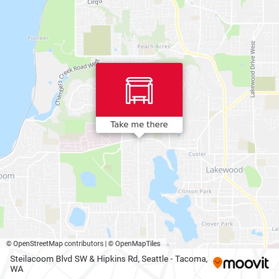 Mapa de Steilacoom Blvd SW & Hipkins Rd
