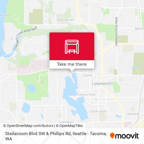 Steilacoom Blvd SW & Phillips Rd map