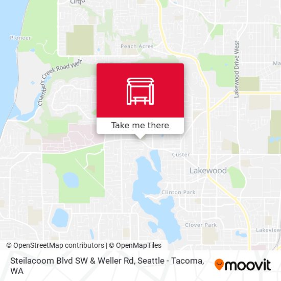 Steilacoom Blvd SW & Weller Rd map