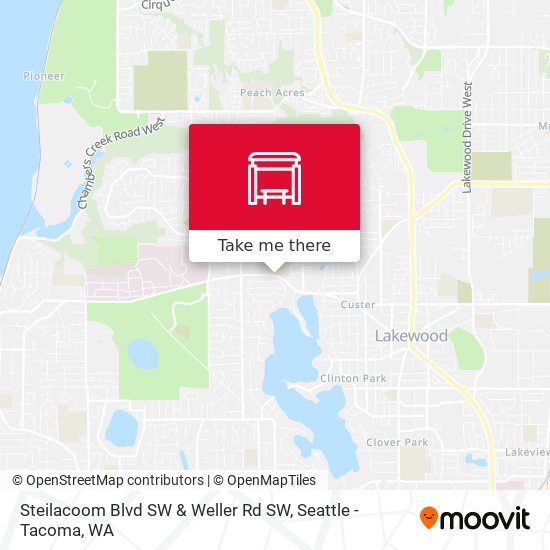 Steilacoom Blvd SW & Weller Rd SW map