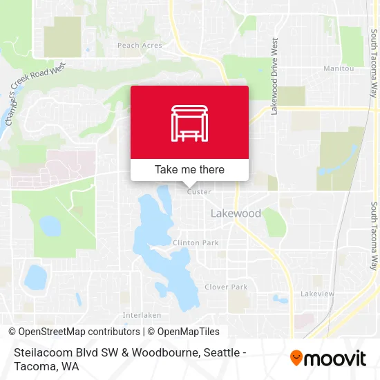 Steilacoom Blvd SW & Woodbourne map
