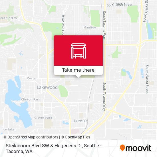 Steilacoom Blvd SW & Hageness Dr map