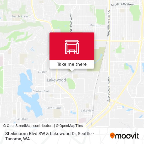 Mapa de Steilacoom Blvd SW & Lakewood Dr