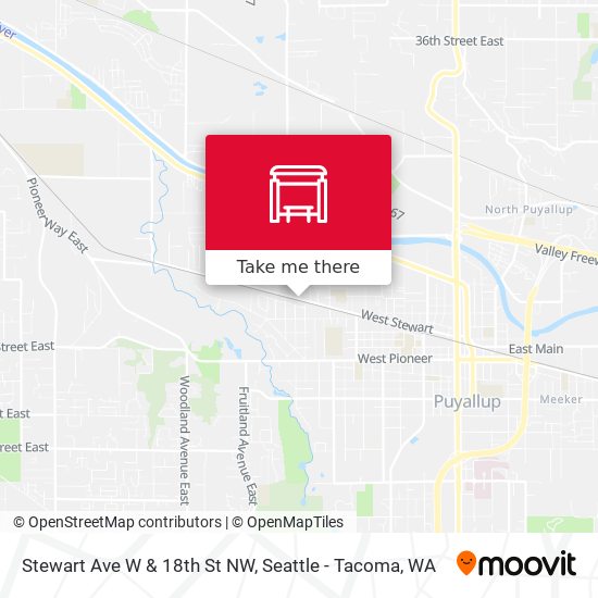 Mapa de Stewart Ave W & 18th St NW