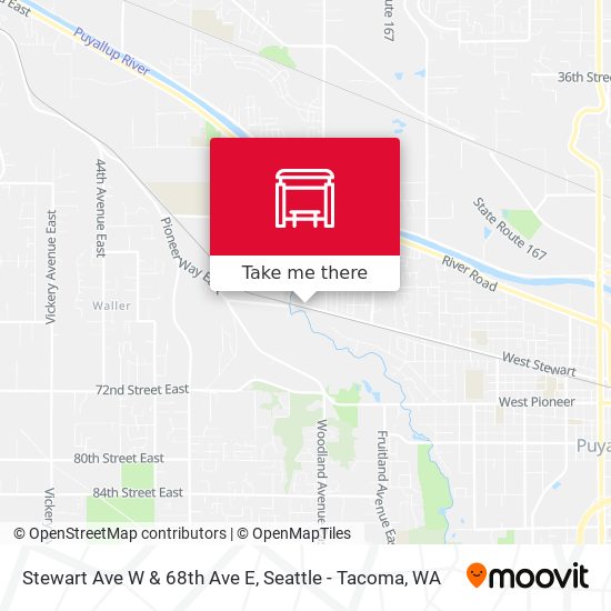 Mapa de Stewart Ave W & 68th Ave E