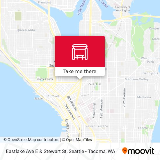 Eastlake Ave E & Stewart St map