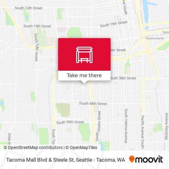 Tacoma Mall Blvd & Steele St map