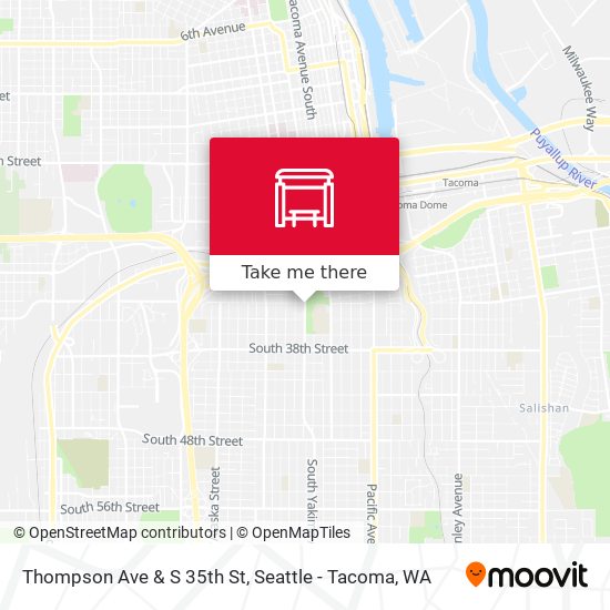 Thompson Ave & S 35th St map