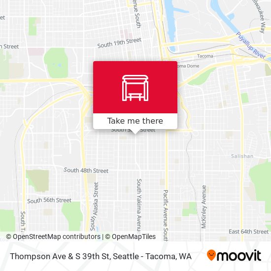 Thompson Ave & S 39th St map