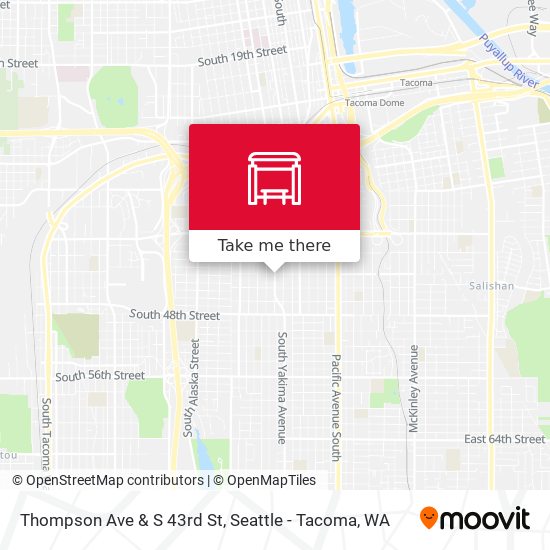 Thompson Ave & S 43rd St map