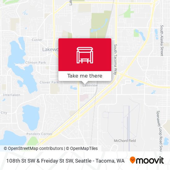 108th St SW & Freiday St SW map