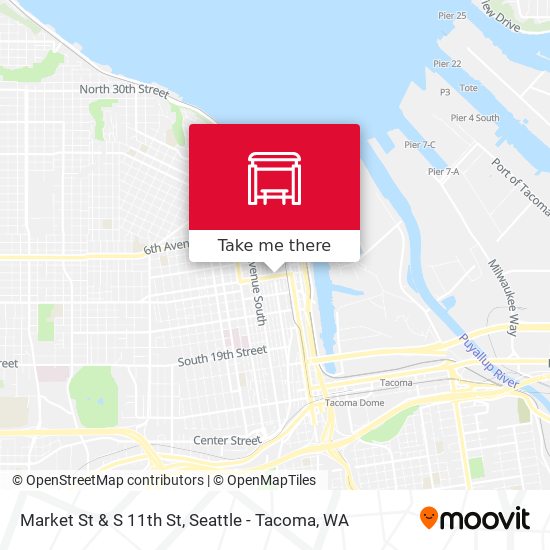 Market St & S 11th St map