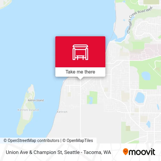 Union Ave & Champion St map