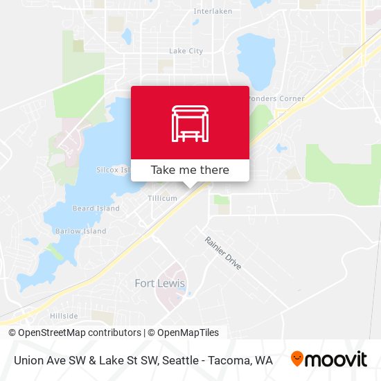 Mapa de Union Ave SW & Lake St SW