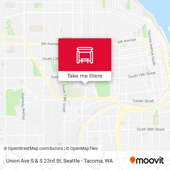 Mapa de Union Ave S & S 23rd St