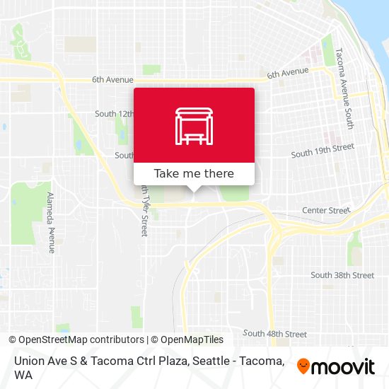 Union Ave S & Tacoma Ctrl Plaza map