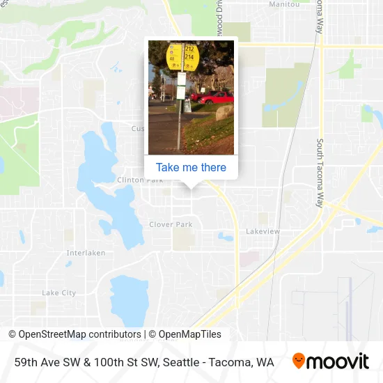 Mapa de 59th Ave SW & 100th St SW