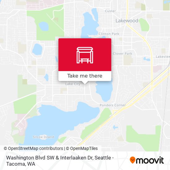 Washington Blvd SW & Interlaaken Dr map