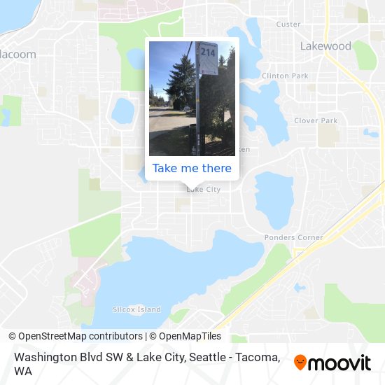 Washington Blvd SW & Lake City map