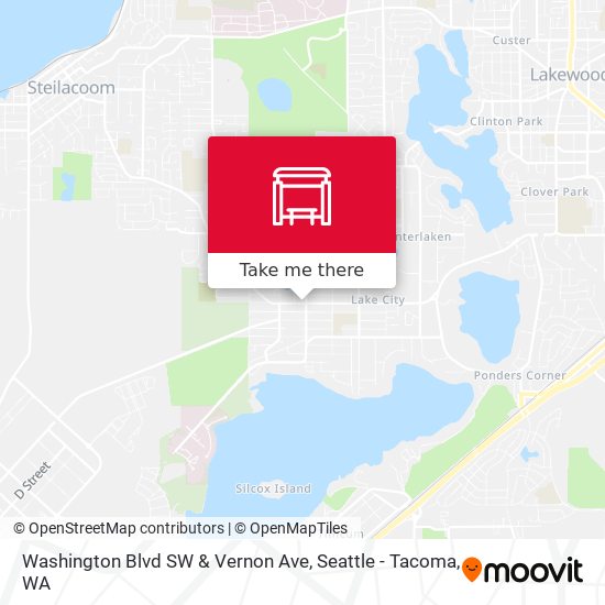 Mapa de Washington Blvd SW & Vernon Ave