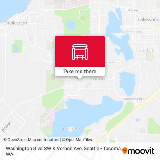 Mapa de Washington Blvd SW & Vernon Ave