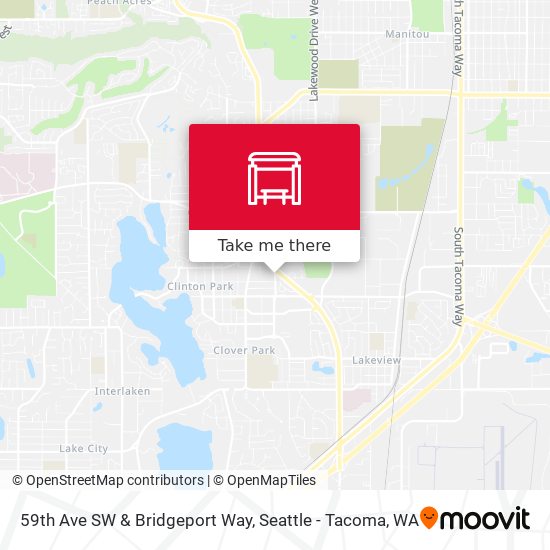 Mapa de 59th Ave SW & Bridgeport Way
