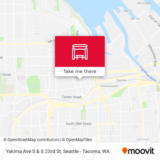 Mapa de Yakima Ave S & S 23rd St