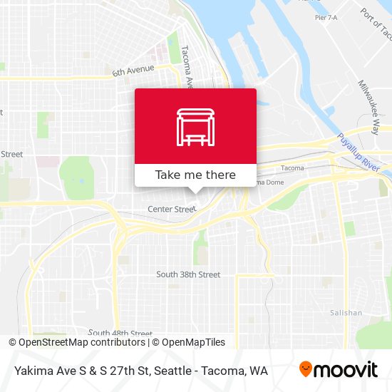 Yakima Ave S & S 27th St map