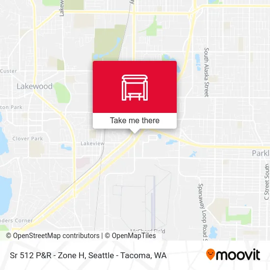 Sr 512 P&R - Zone H map
