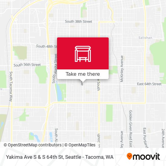 Mapa de Yakima Ave S & S 64th St