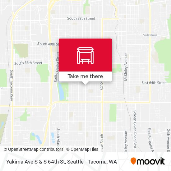 Mapa de Yakima Ave S & S 64th St