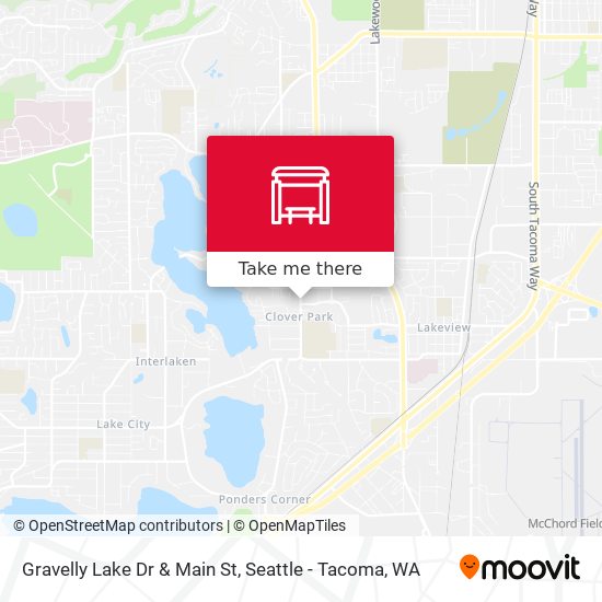 Mapa de Gravelly Lake Dr & Main St