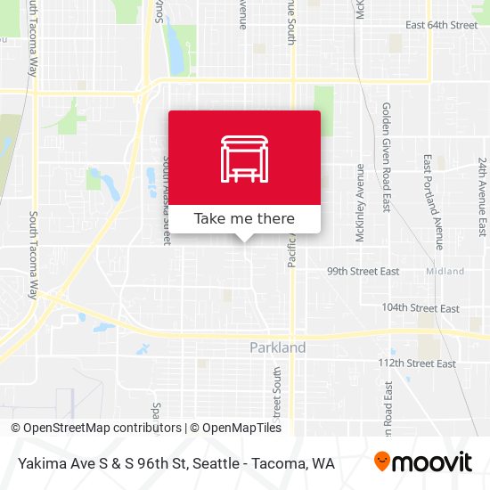 Mapa de Yakima Ave S & S 96th St