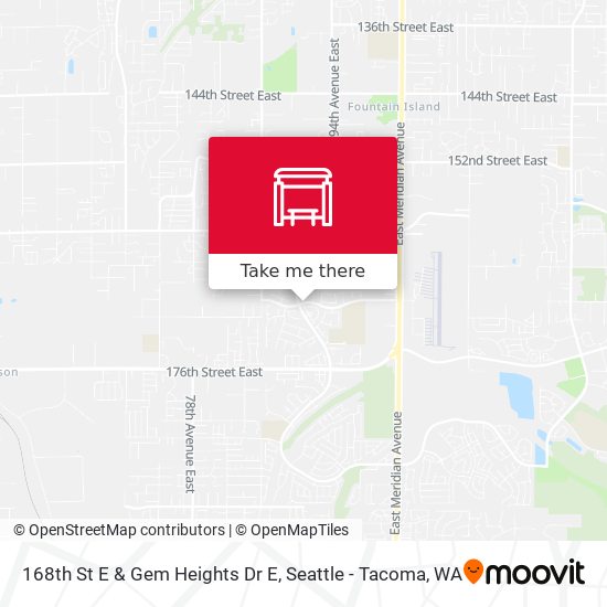 168th St E & Gem Heights Dr E map