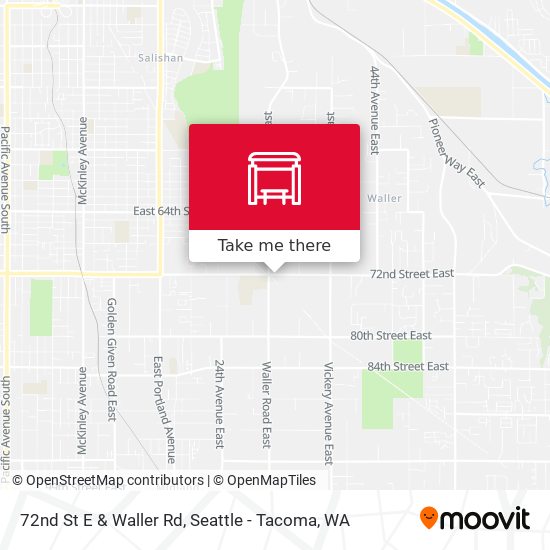 72nd St E & Waller Rd map