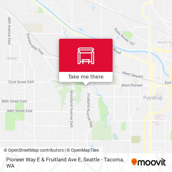Pioneer Way E & Fruitland Ave E map