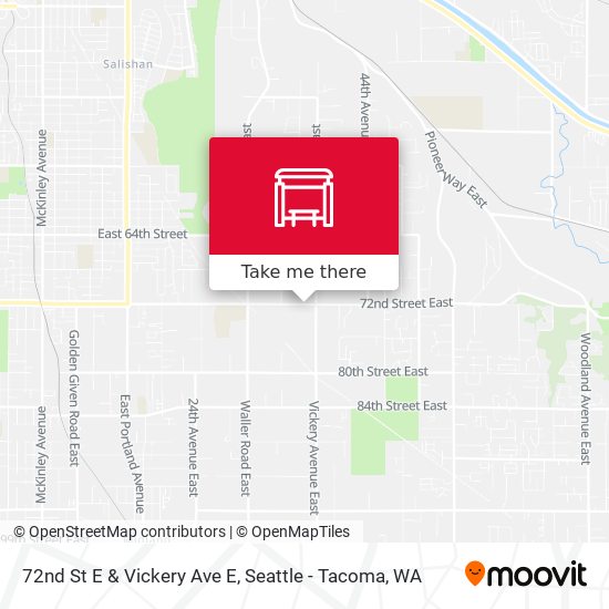 Mapa de 72nd St E & Vickery Ave E