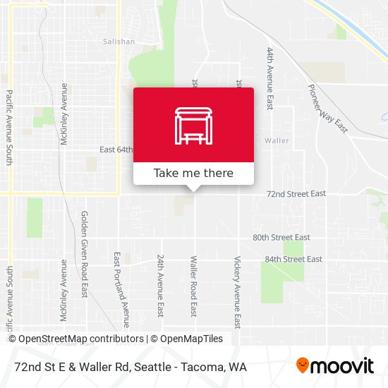 72nd St E & Waller Rd map