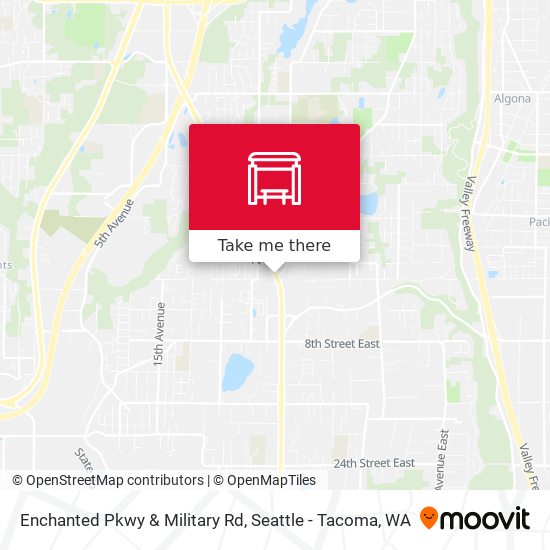 Enchanted Pkwy & Military Rd map