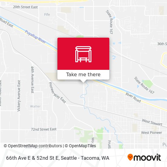 Mapa de 66th Ave E & 52nd St E