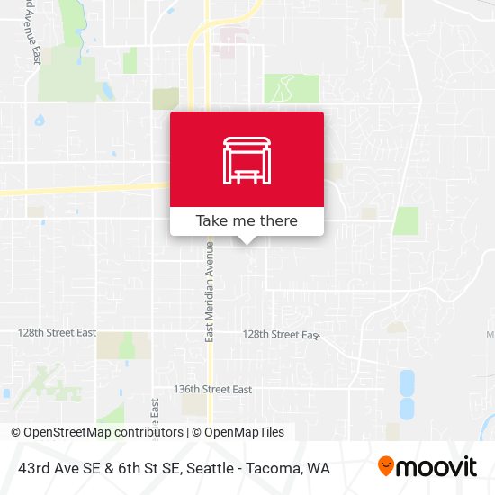 43rd Ave SE & 6th St SE map
