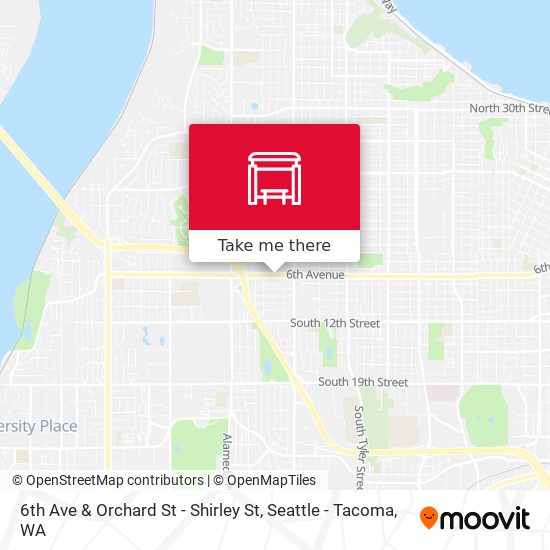 6th Ave & Orchard St - Shirley St map