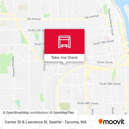 Center St & Lawrence St map
