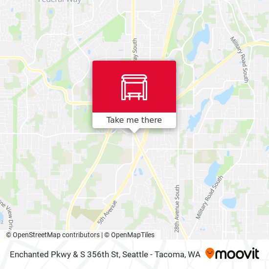 Mapa de Enchanted Pkwy & S 356th St